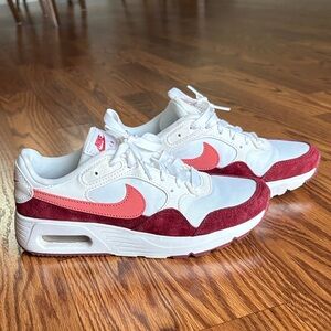 Nike Women's Air Max White and Pink Sneakers “Valentines Day”